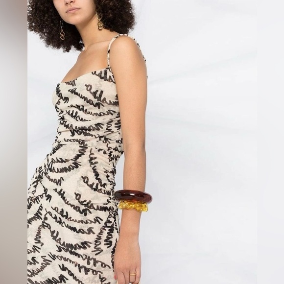 Nanushka Alexa Ruched Midi Dress - Picture 6 of 6
